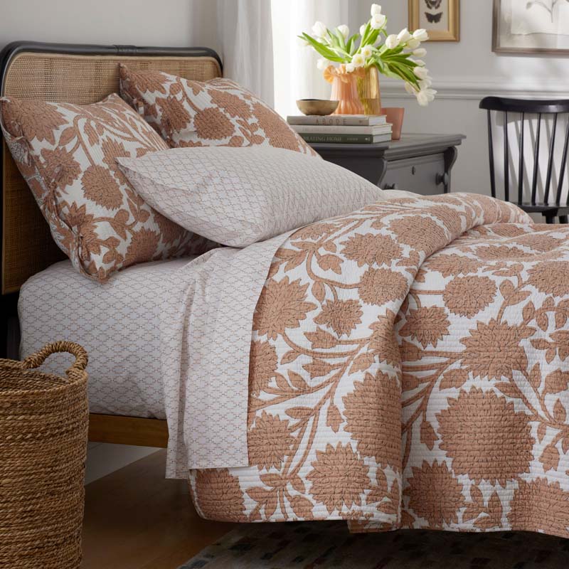 Feliciana Chrysanthemum Reversible Quilted Sham