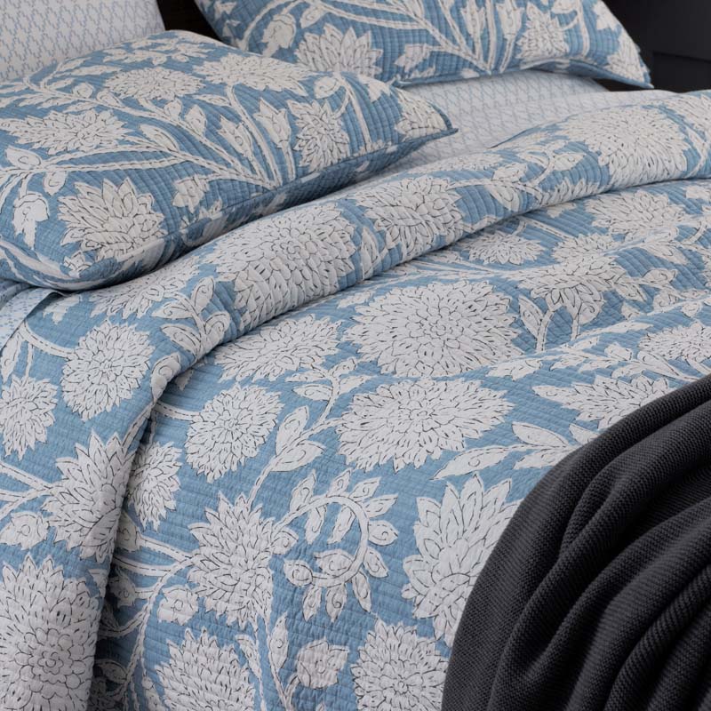 Feliciana Chrysanthemum Reversible Quilted Sham