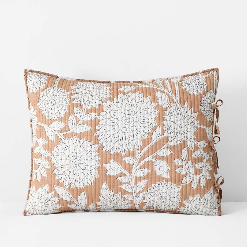Feliciana Chrysanthemum Reversible Quilted Sham