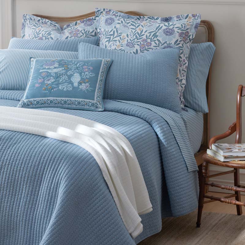 Fara Textured Kantha Quilted Sham