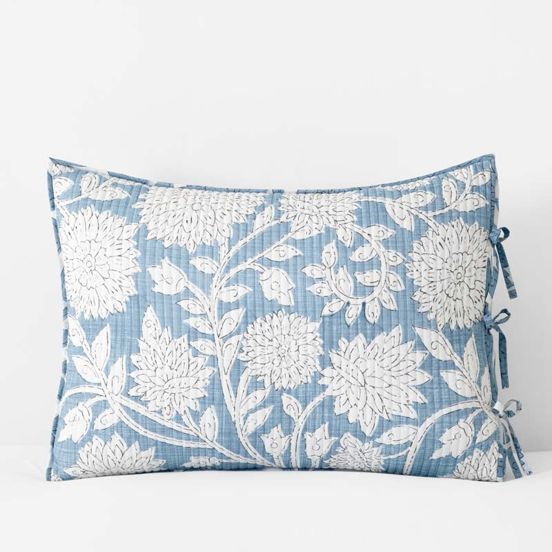 Feliciana Chrysanthemum Reversible Quilted Sham