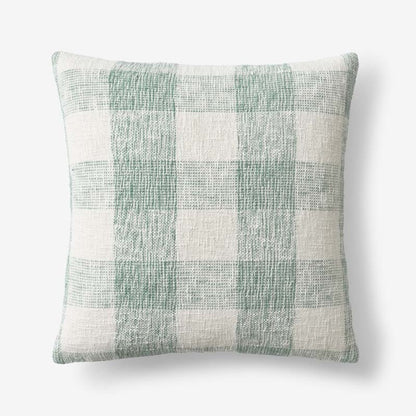 Textured Check Decorative Square Pillow Cover