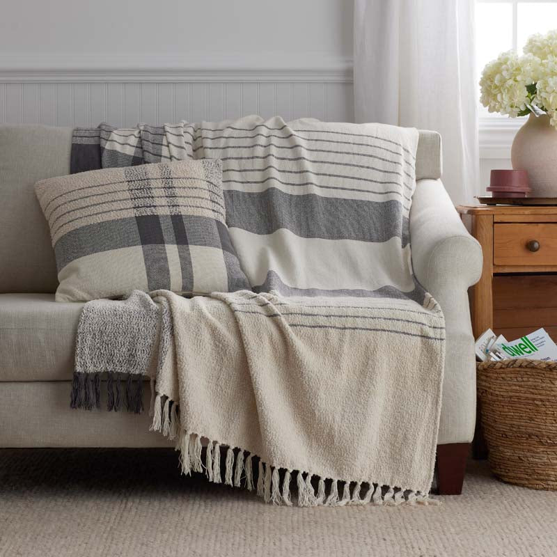 Textured Boucle Decorative Square Pillow Cover