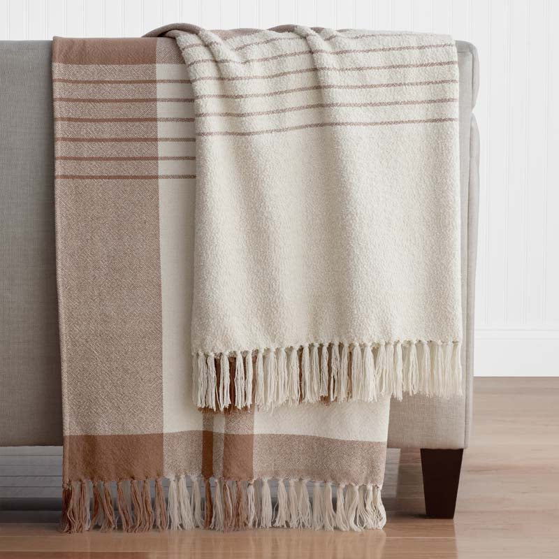 Textured Boucle Throw