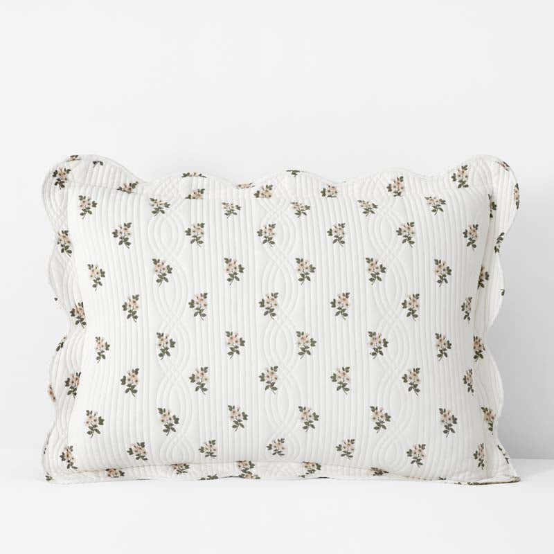 Flower Delight Reversible Quilted Sham