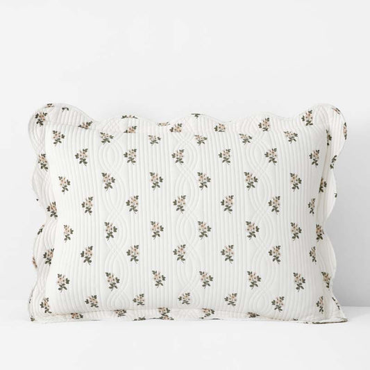 Flower Delight Reversible Quilted Sham