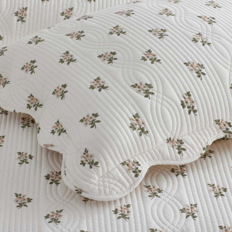 Flower Delight Reversible Quilted Sham