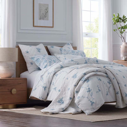 Brinda Floral Quilted Sham