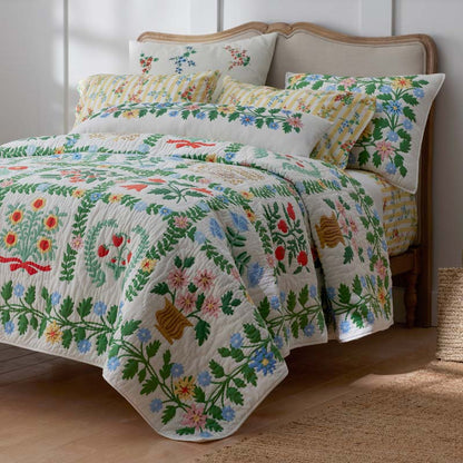 Amelia Embroidered Decorative Square Pillow Cover