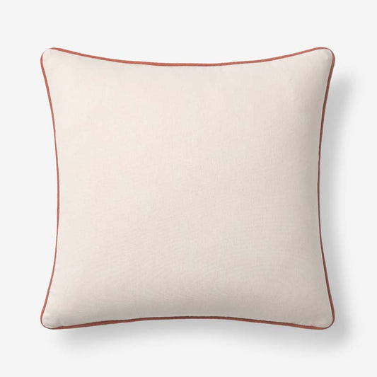 Multicolored with Contrast Piping Decorative Square Pillow Cover