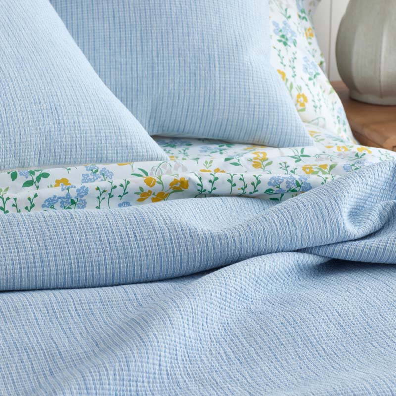 Yarn-Dyed Pencil Stripe Quilted Sham