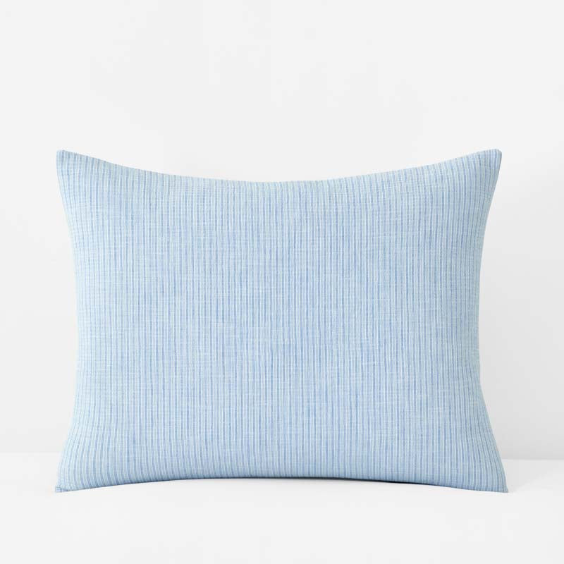 Yarn-Dyed Pencil Stripe Quilted Sham