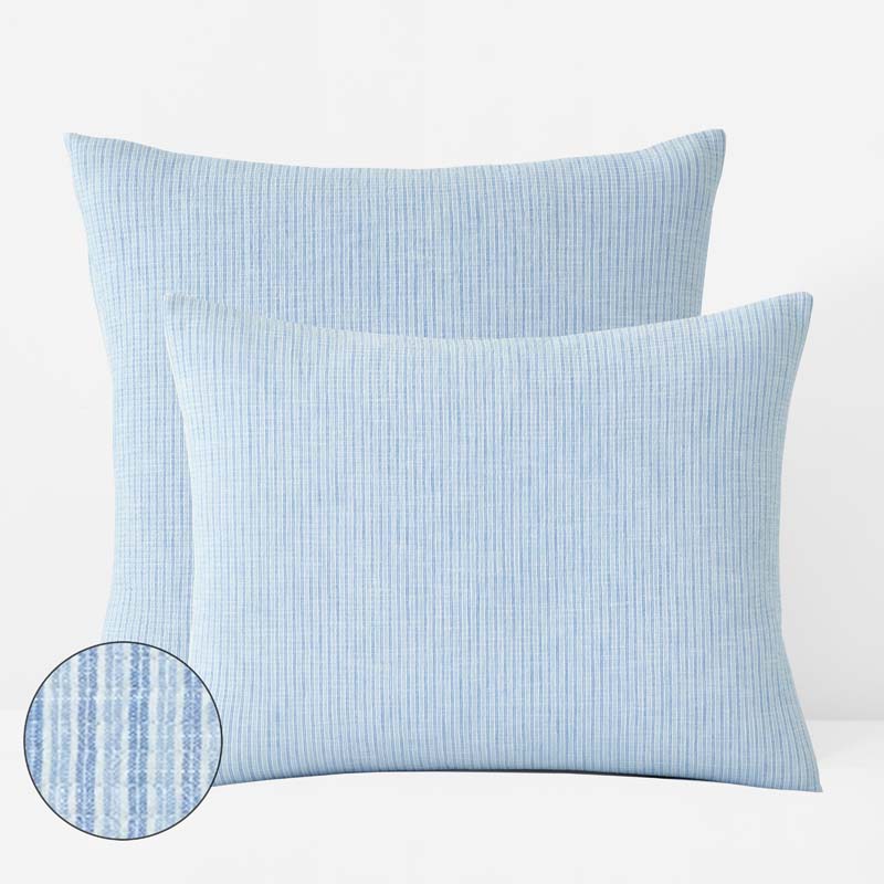 Yarn-Dyed Pencil Stripe Quilted Sham