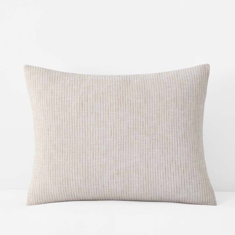 Yarn-Dyed Pencil Stripe Quilted Sham