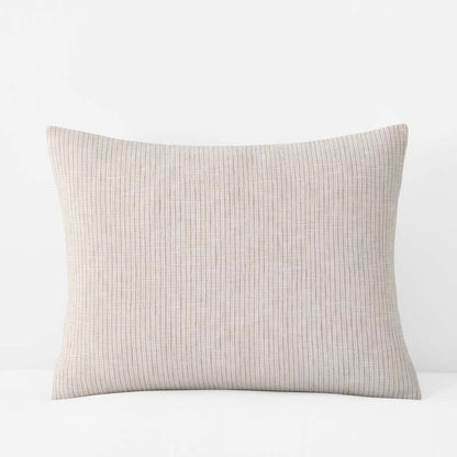 Yarn-Dyed Pencil Stripe Quilted Sham