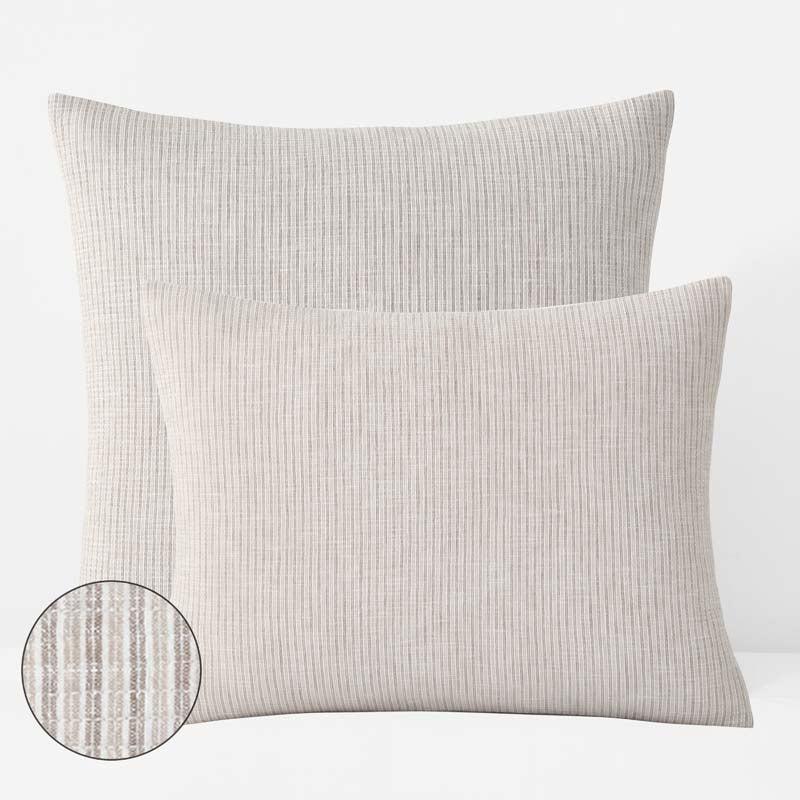 Yarn-Dyed Pencil Stripe Quilted Sham