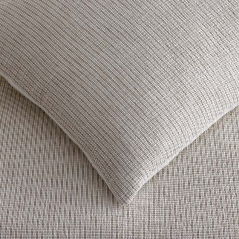 Yarn-Dyed Pencil Stripe Quilted Sham