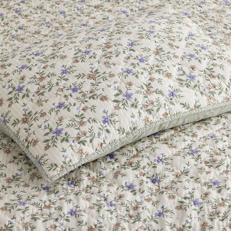 Garden Mist Reversible Quilted Sham