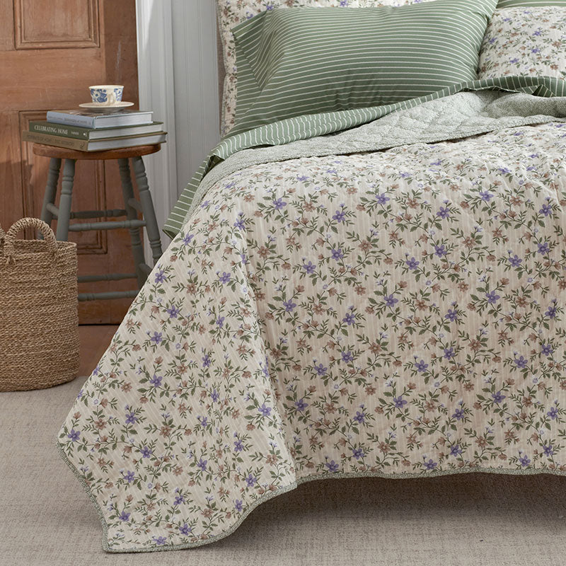 Garden Mist Reversible Quilted Sham