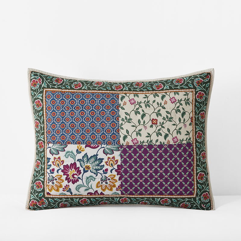 Nora Mosaic Patchwork Quilted Sham