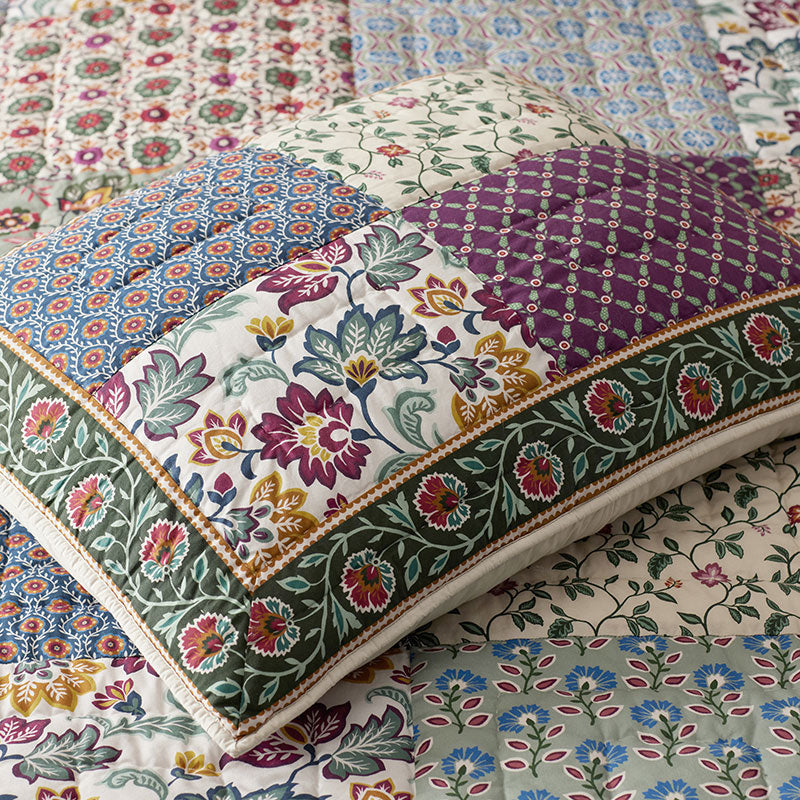 Nora Mosaic Patchwork Quilted Sham