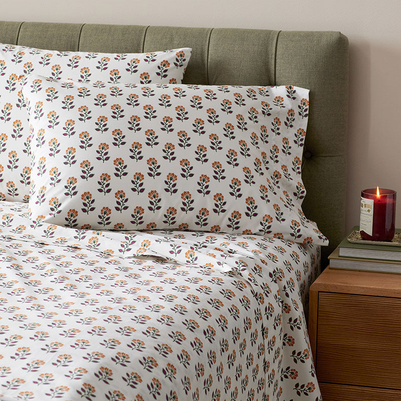 Nora Classic Cool Cotton Percale Bed Sheet Set