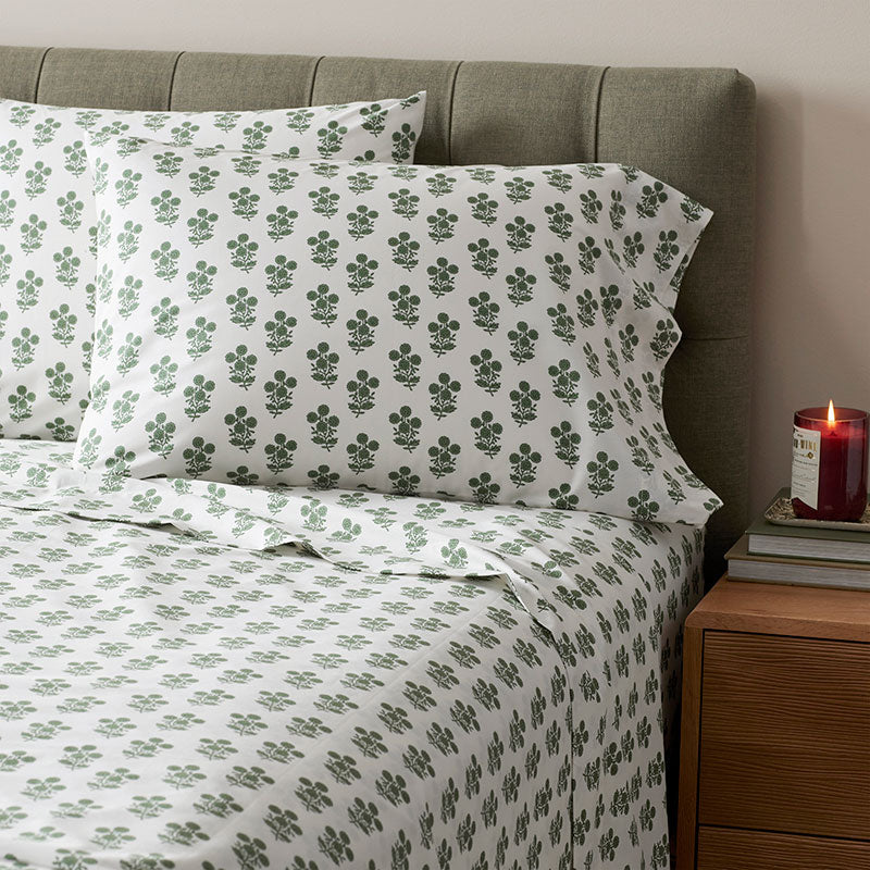 Nora Classic Cool Cotton Percale Bed Sheet Set