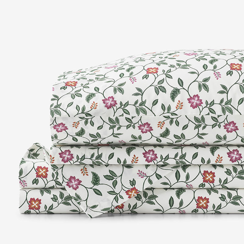 Nora Classic Cool Cotton Percale Bed Sheet Set