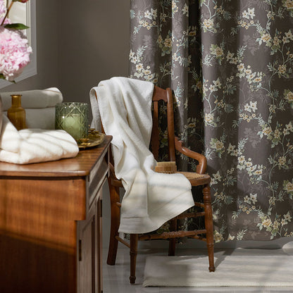 Charming Floral Garment Washed Cotton Percale Shower Curtain