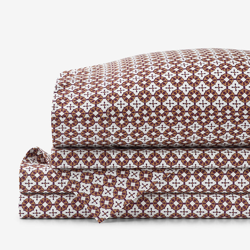 Nora Classic Cool Cotton Percale Bed Sheet Set