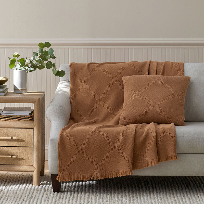 Woven Lattice Throw