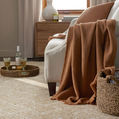 Woven Lattice Throw