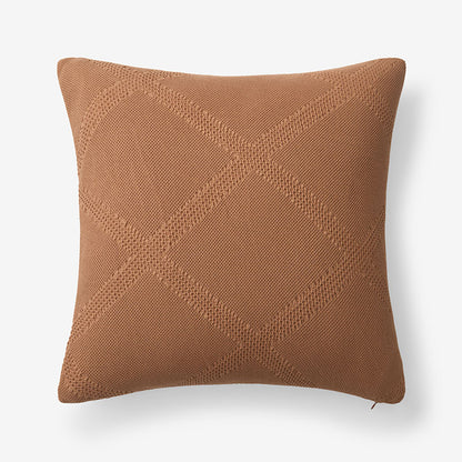 Woven Lattice Decorative Square Pillow Cover