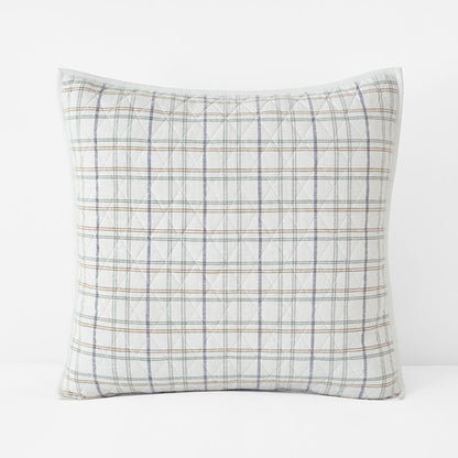 Alerie Yarn-Dyed Plaid Quilted Sham