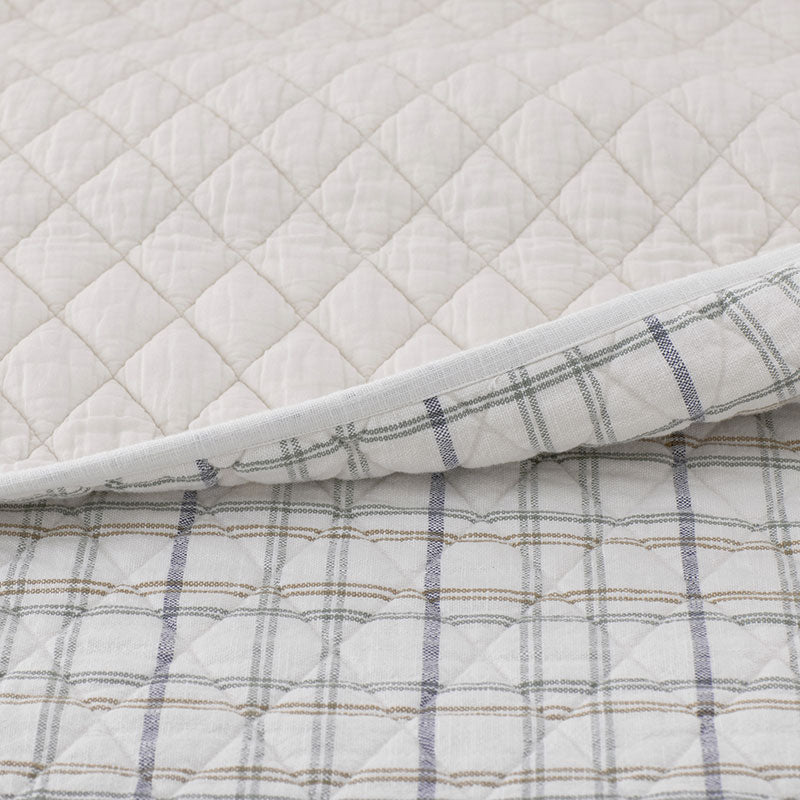 Alerie Yarn-Dyed Plaid Quilted Sham