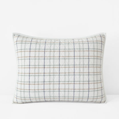 Alerie Yarn-Dyed Plaid Quilted Sham