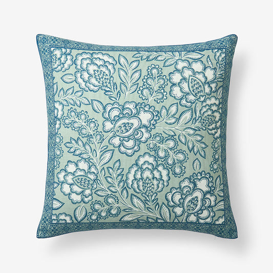 Nora Floral Reversible Decorative Square Pillow Cover