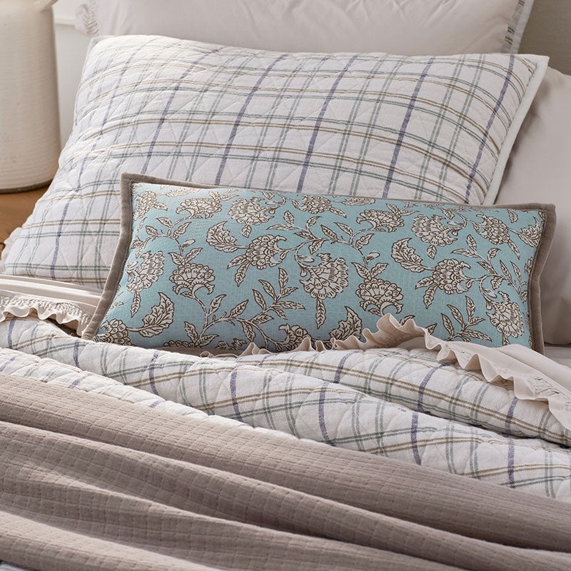 Joyous Flower Reversible Decorative Lumbar Pillow Cover