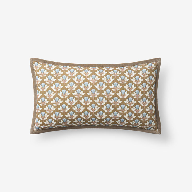 Joyous Flower Reversible Decorative Lumbar Pillow Cover