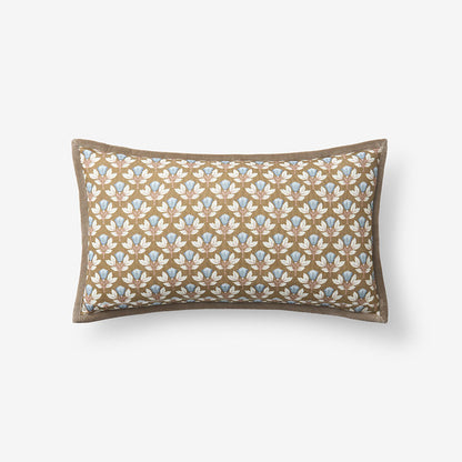 Joyous Flower Reversible Decorative Lumbar Pillow Cover