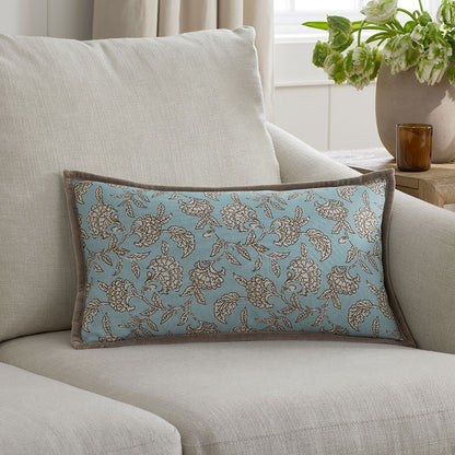 Joyous Flower Reversible Decorative Lumbar Pillow Cover