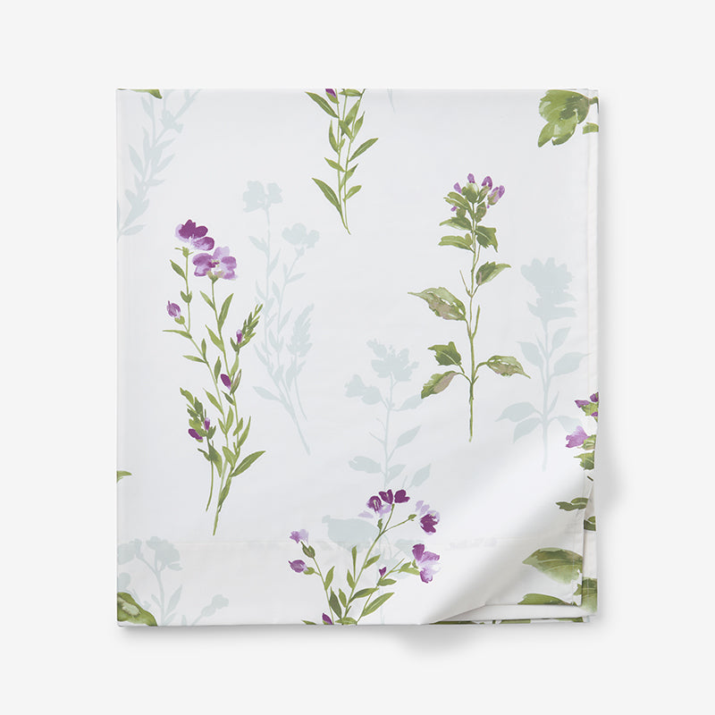 Iris Bloom Premium Smooth Wrinkle-Free Sateen Flat Bed Sheet