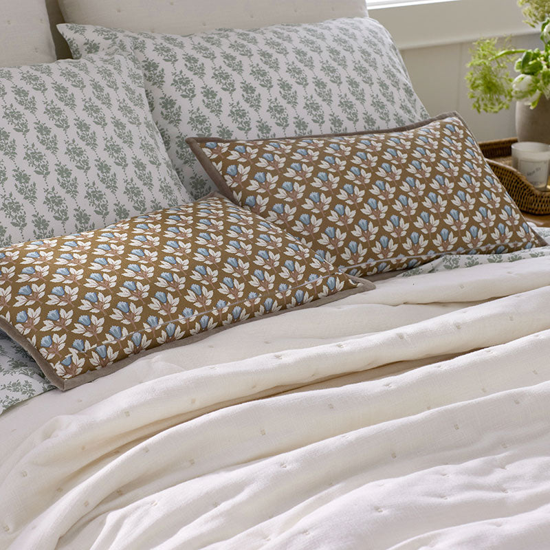 Joyous Flower Reversible Decorative Lumbar Pillow Cover