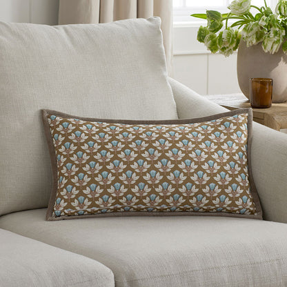 Joyous Flower Reversible Decorative Lumbar Pillow Cover