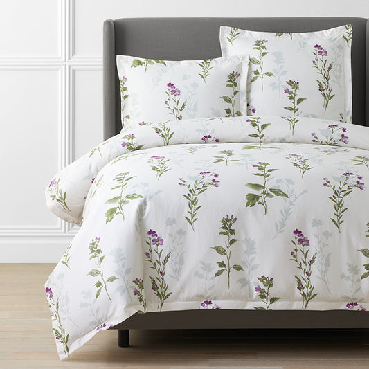 Iris Bloom Premium Smooth Wrinkle-Free Sateen Duvet Cover