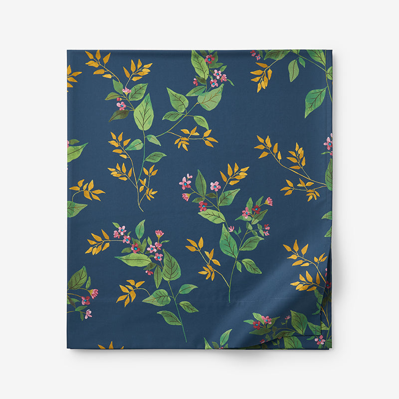 Galilea Floral Classic Smooth Sateen Flat Bed Sheet