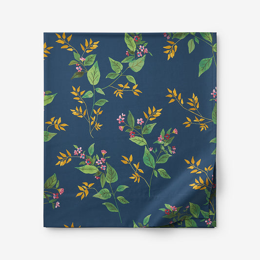 Galilea Floral Classic Smooth Sateen Flat Bed Sheet