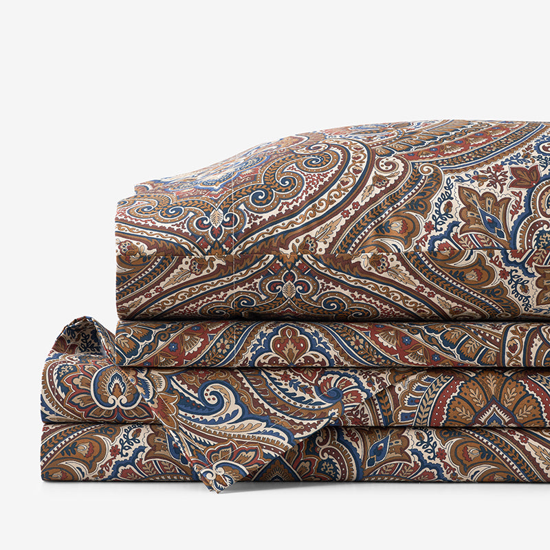 Royal Paisley Premium Smooth Wrinkle-Free Sateen Bed Sheet Set