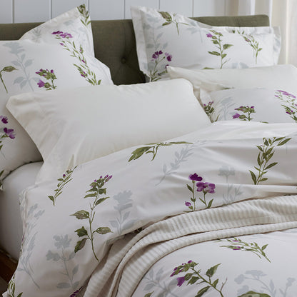 Iris Bloom Premium Smooth Wrinkle-Free Sateen Comforter