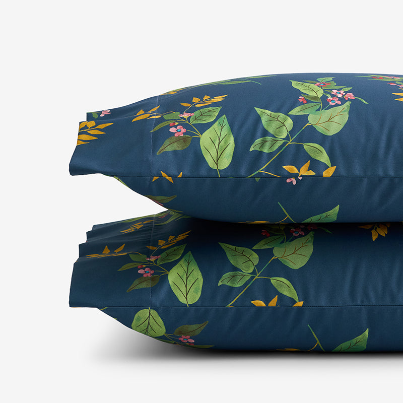 Galilea Floral Classic Smooth Sateen Pillowcase Set